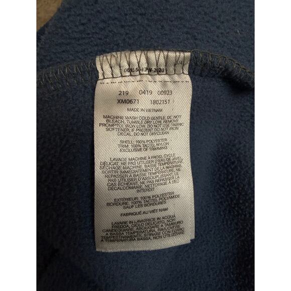 Columbia Men XL Fleece Pullover Blue Gray Steens Half Snap Sweater Pullover - Picture 4 of 5